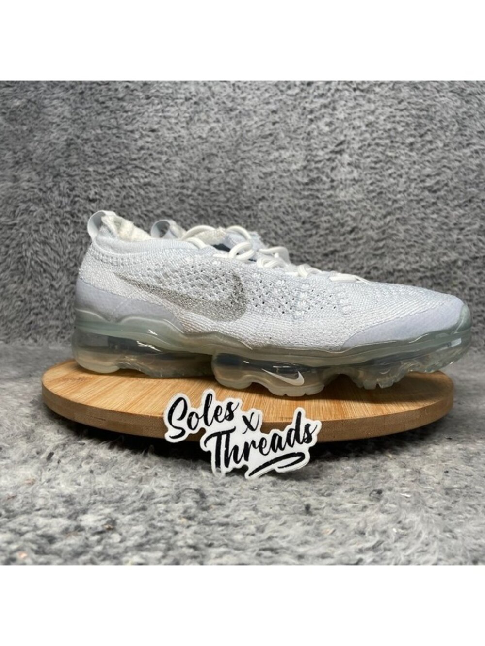 Nike Air VaporMax 2023 Flyknit Size 13 Men Pure Platinum DV1678-002 - Picture 2 of 7